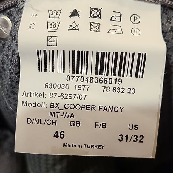 Brax Cooper fancy regular fit gray polyester, viscoe stretch pants - Picture 5 of 8